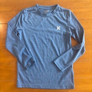 Hurley Boys Long Sleeve Light Blue T-Shirt Size S